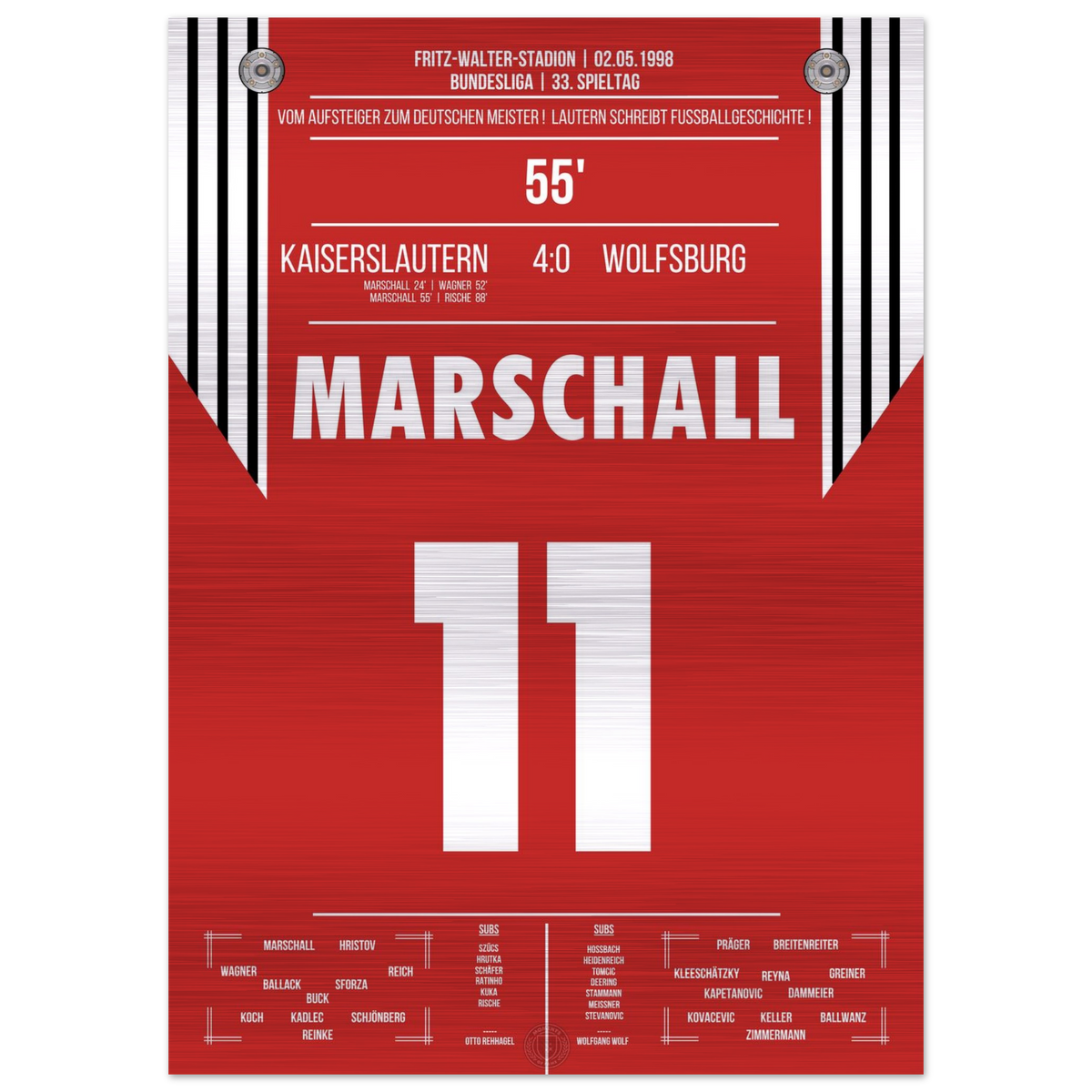 Vom Aufsteiger zum Deutschen Meister - Lautern's sensationeller Gewinn der Meisterschaft – Metal Edition