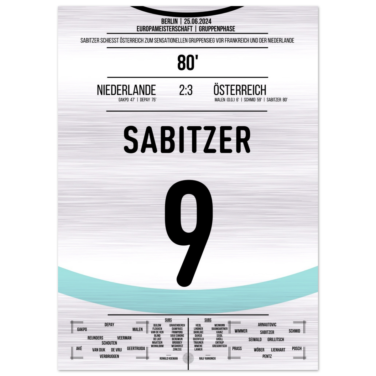 Sabitzer schießt Österreich zum Gruppensieg bei der EM – Metal Edition