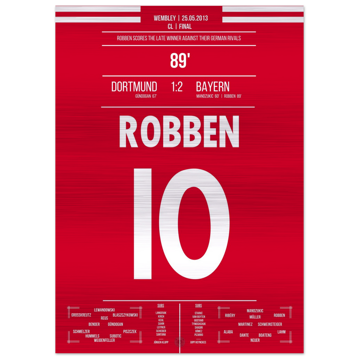 Robben's Tor zum CL Titel 2013 – Metal Edition