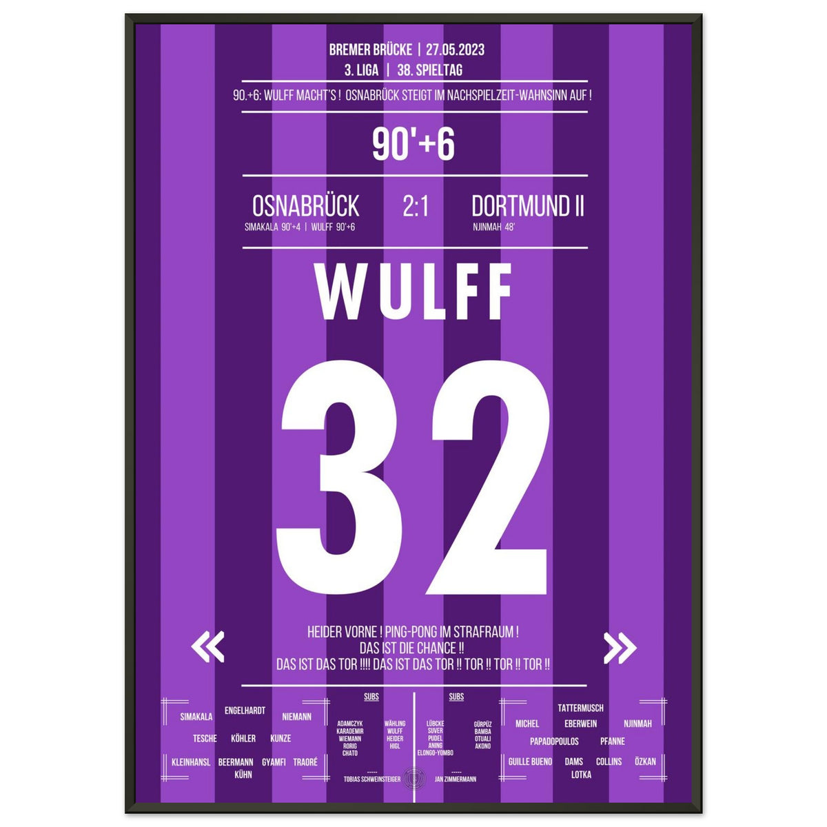 Aufstiegsparty an der Bremer Brücke! Osnabrück's Aufstieg 2023