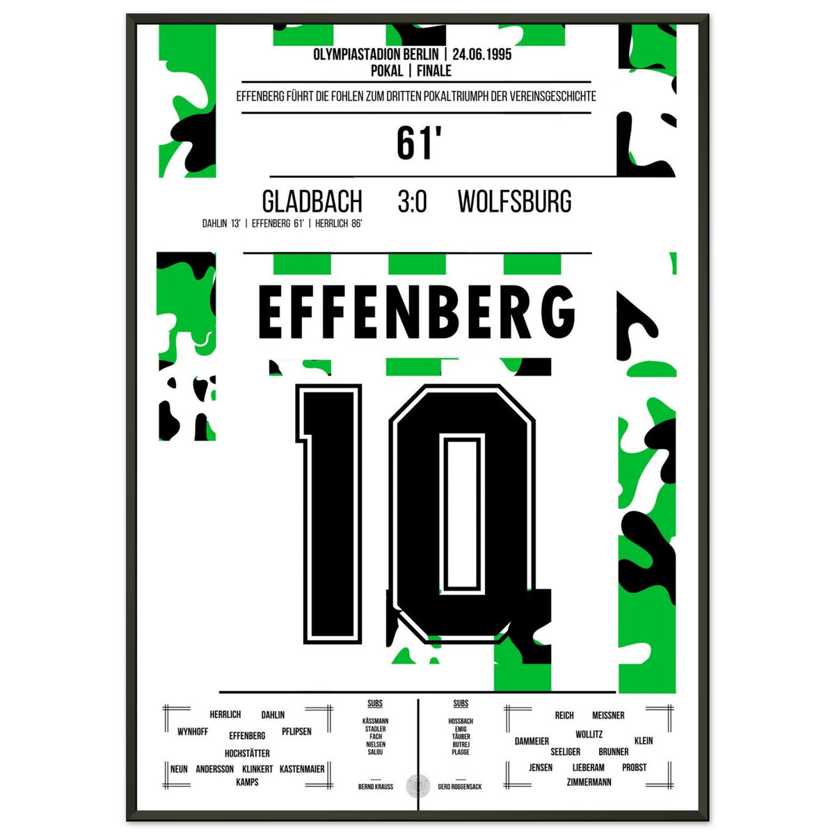 Effenberg zum 2:0 bei Pokalsieg gegen Wolfsburg 1995