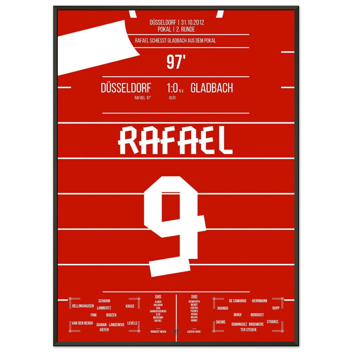 Nando Rafael schießt die Fortuna zum Pokal-Derbysieg