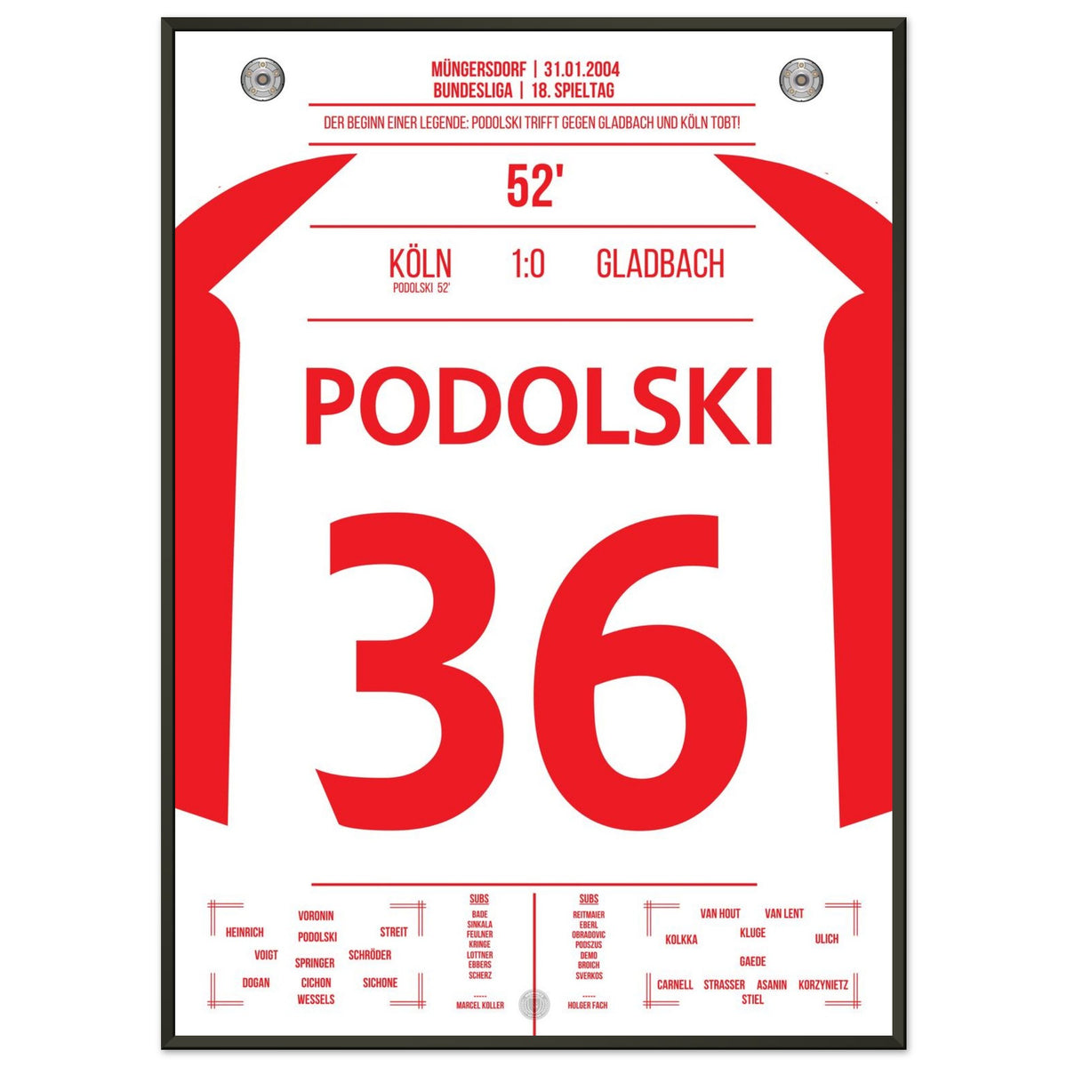 Podolski der Matchwinner im Derby bei Kölns ersten Sieg gegen Gladbach nach 6 Jahren