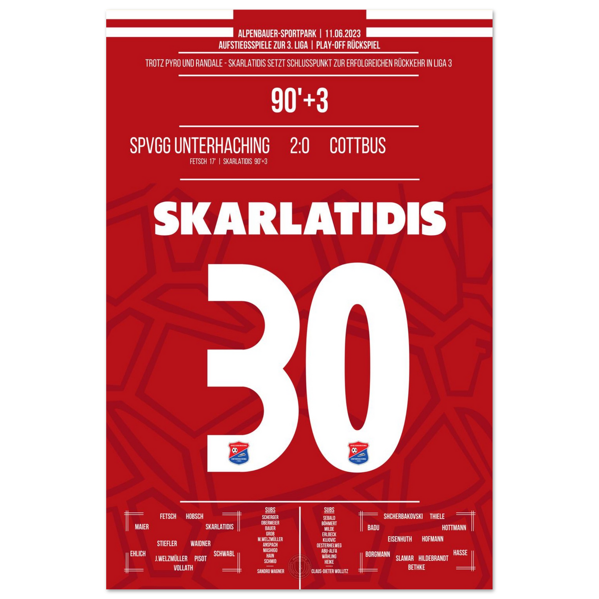 Aufstieg 2023 - Skarlatidis macht alles klar