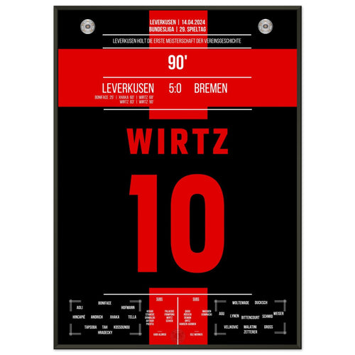 Leverkusen holt sich den ersten Meistertitel der Vereinsgeschichte