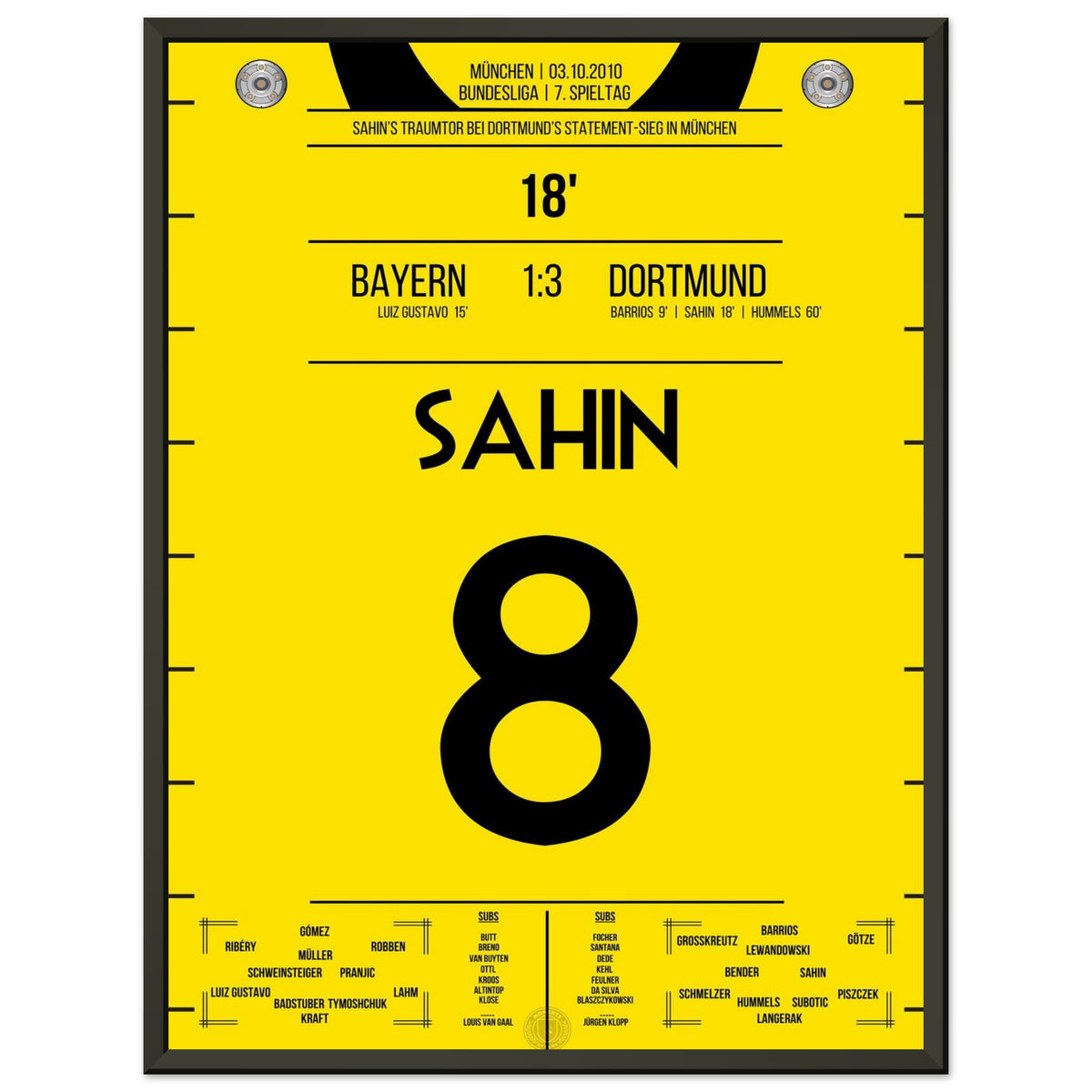 Sahin's Traumtor beim Auswärtssieg in München 2010