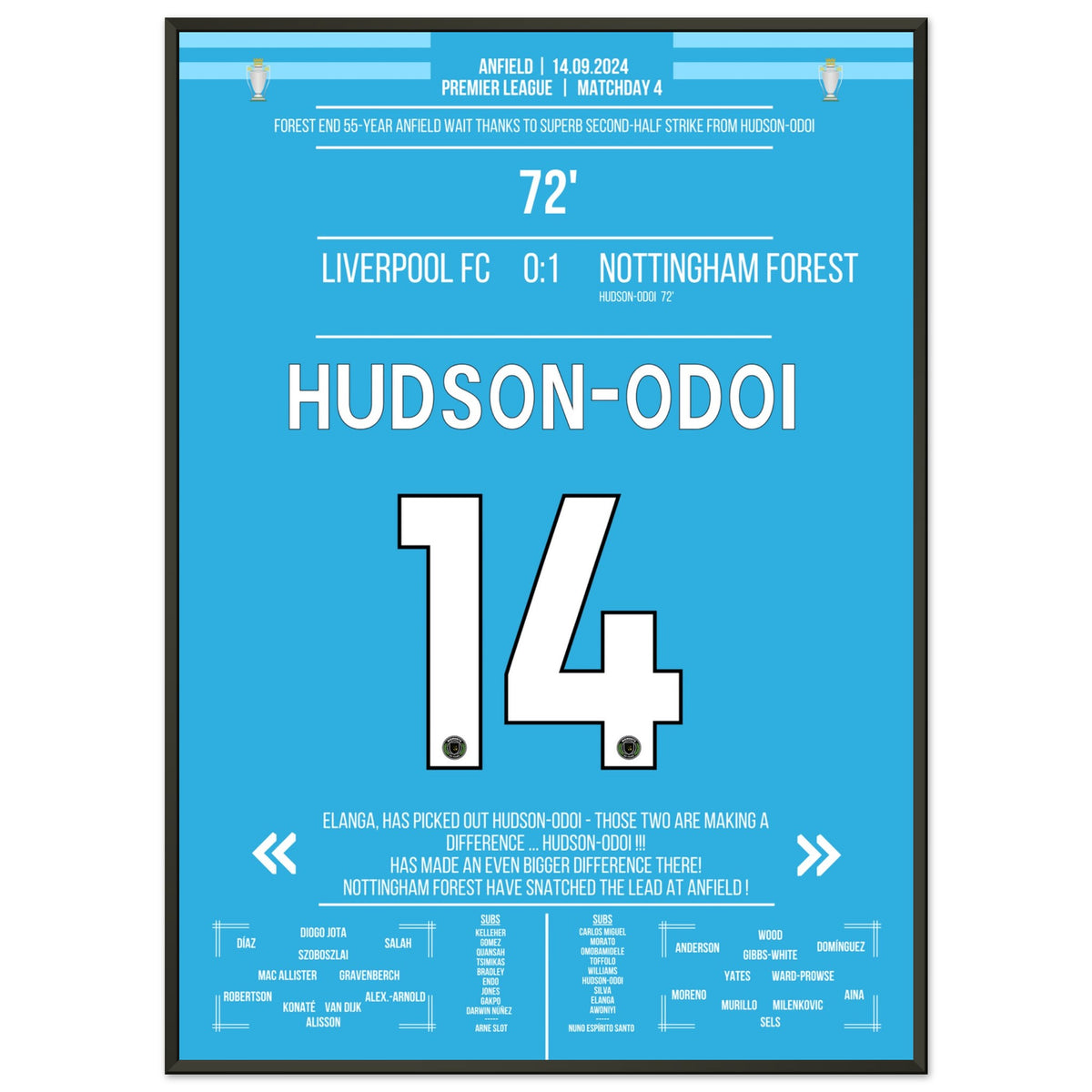 Nottingham Forest holt den ersten Sieg in Anfield nach 55 Jahren
