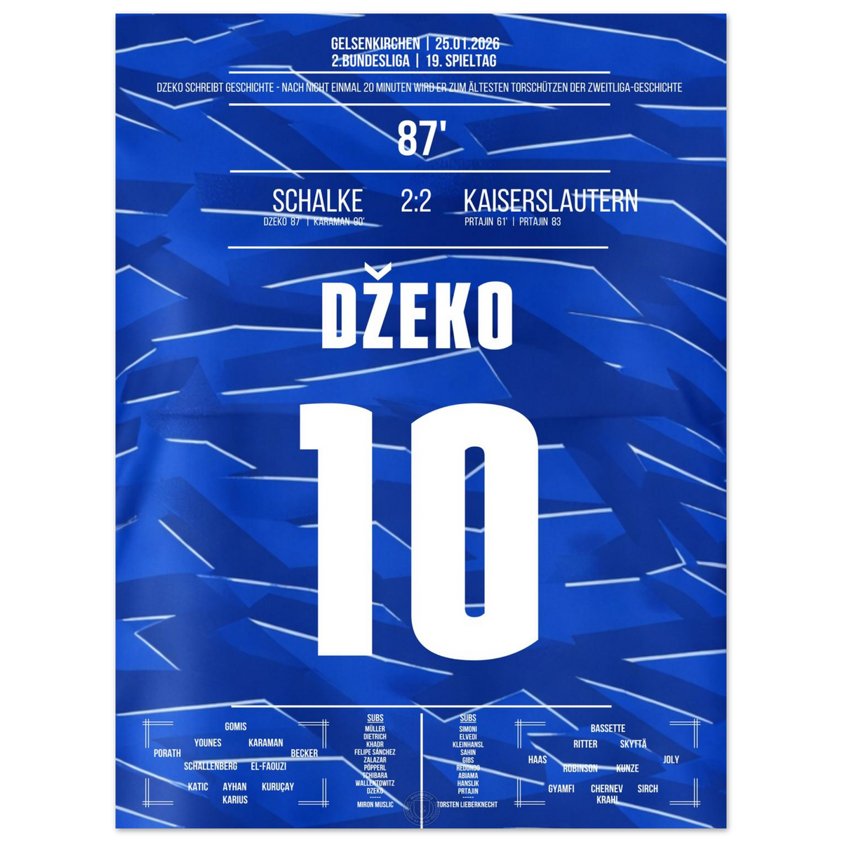 Er kam, er sah, er traf! Dzeko trifft beim Debüt auf Schalke
