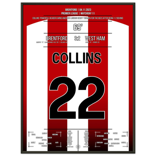 Collins trifft zum Derby-Sieg für die Bees gegen West Ham