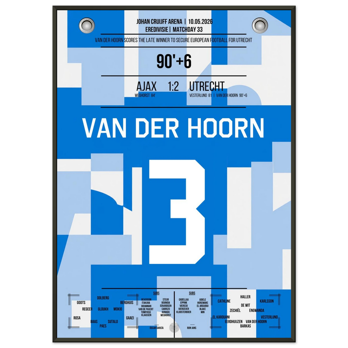 Van der Hoorn köpft Utrecht nach Europa