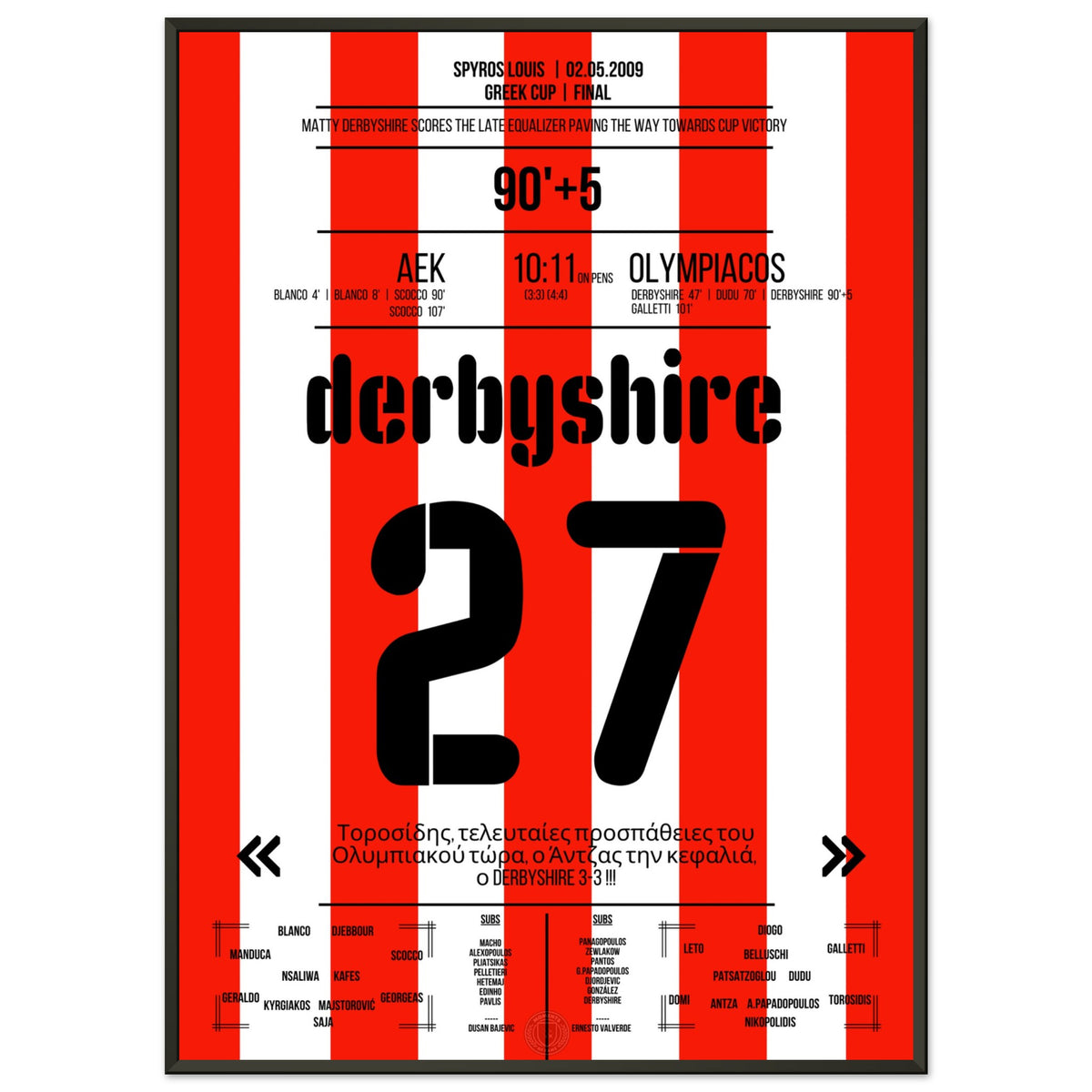 Derbyshire's Ausgleichstor in der Nachspielzeit auf dem Weg zum Pokaltriumph
