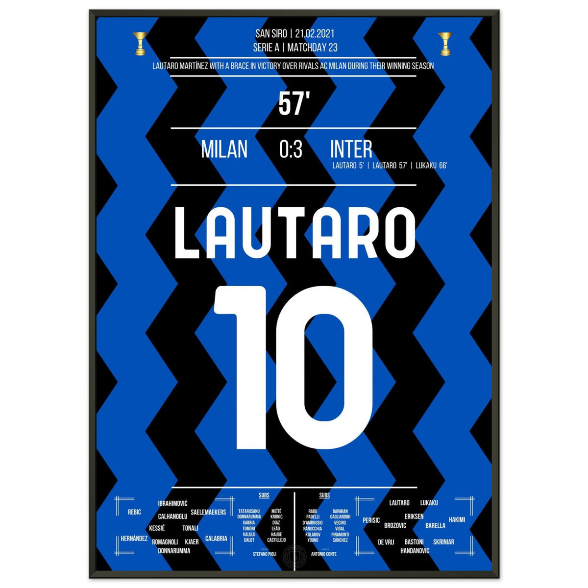 Lautaro's Tor beim Sieg im Derby auf dem Weg zum ersten Scudetto nach 11 Jahren