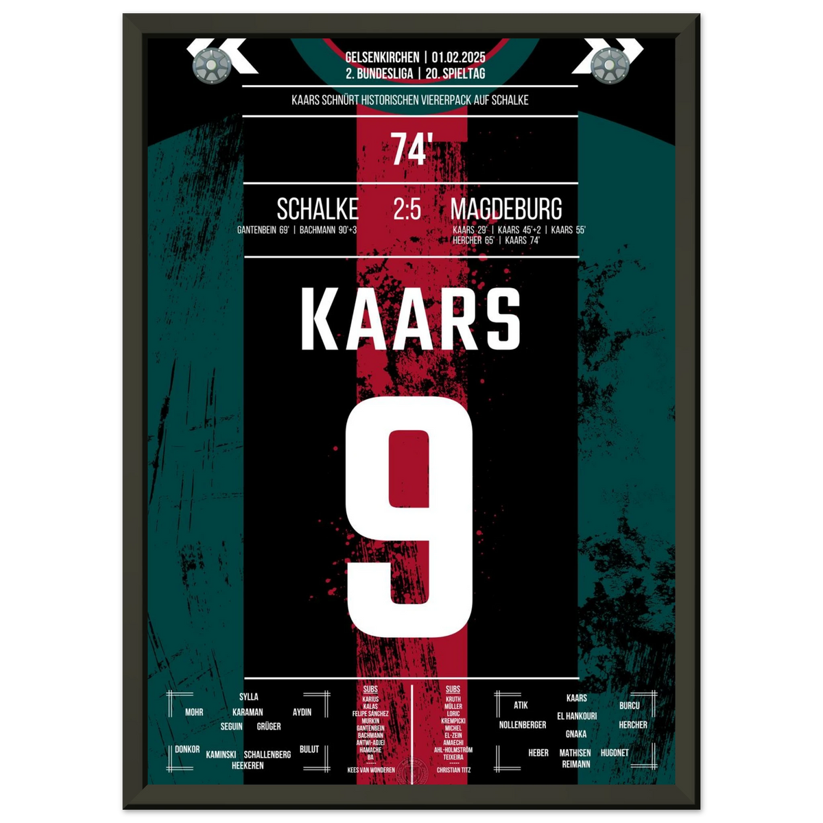 Kaars mit Viererpack auf Schalke
