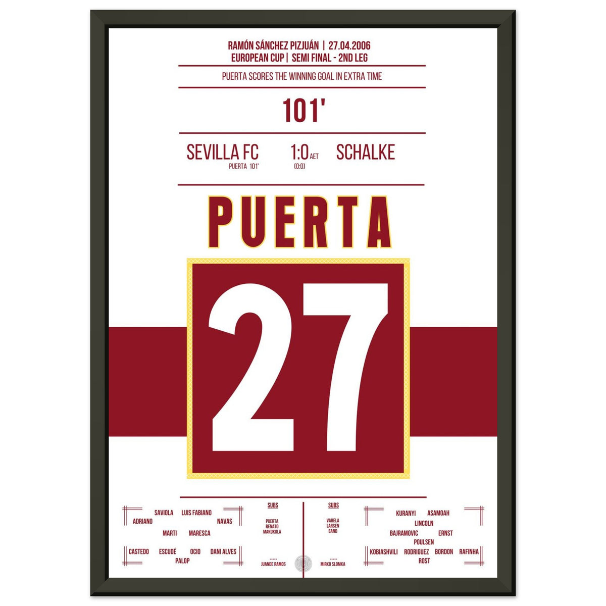 Puerta schießt Sevilla ins Finale 2006