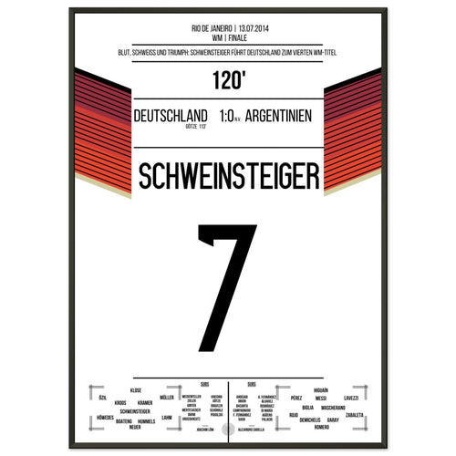 Schweinsteiger's führt Deutschland blutend zum Weltmeistertitel 2014