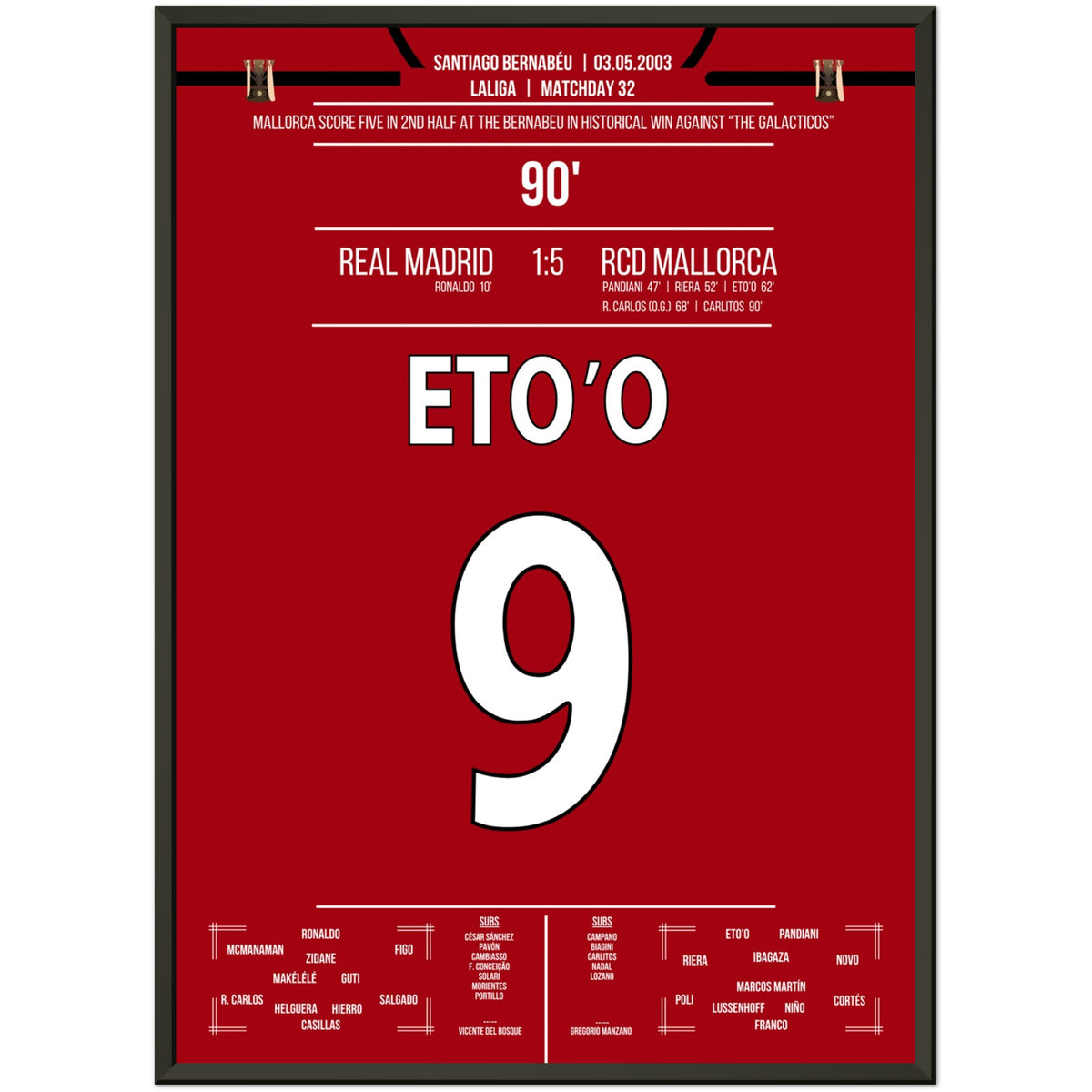 Mallorca's historischer 5-1 Sieg im Bernabeu in 2003