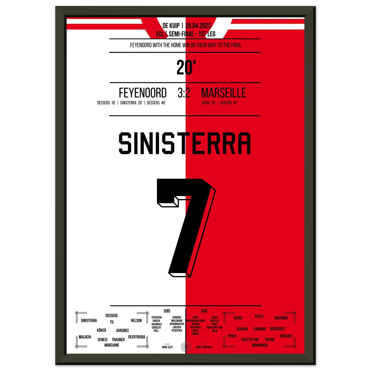 Feyenoord's Hinspiel-Sieg zum Einzug ins Finale