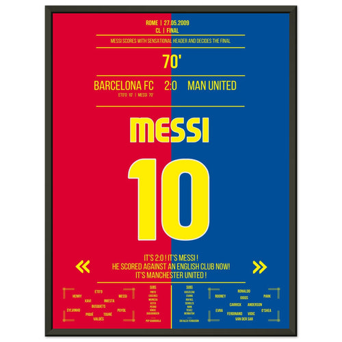 Messi' Kopfballtor im Finale 2009 gegen ManU