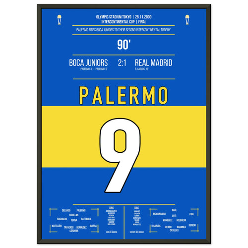 Palermo wird der Held im Finalsieg der Boca Juniors gegen Real in 2000