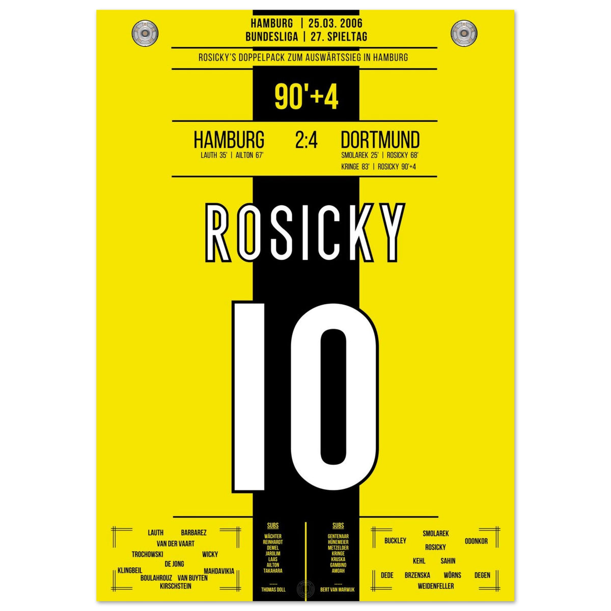 Rosicky's Doppelpack gegen Hamburg 2006