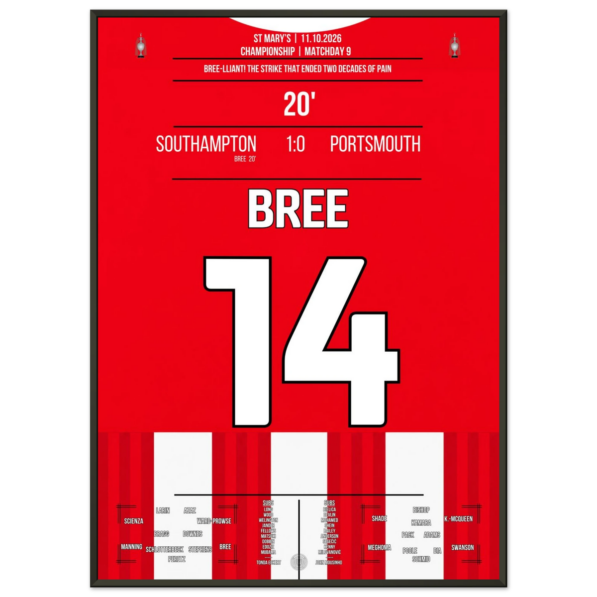 Bree-lliant! Bree führt die Saints zum South-Derby Sieg