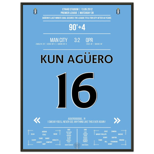 Agüero's legendärer Treffer zum Titel