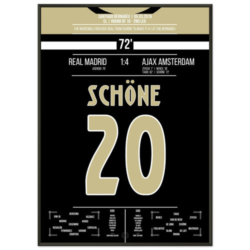Schöne's Freistoßtor beim 4-1 Sieg im Bernabeu in 2019