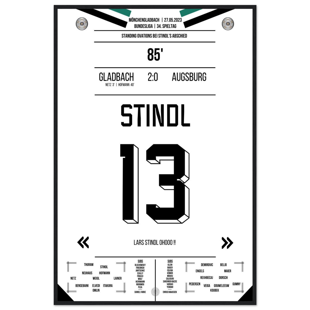 Stindl's Verabschiedung 2023