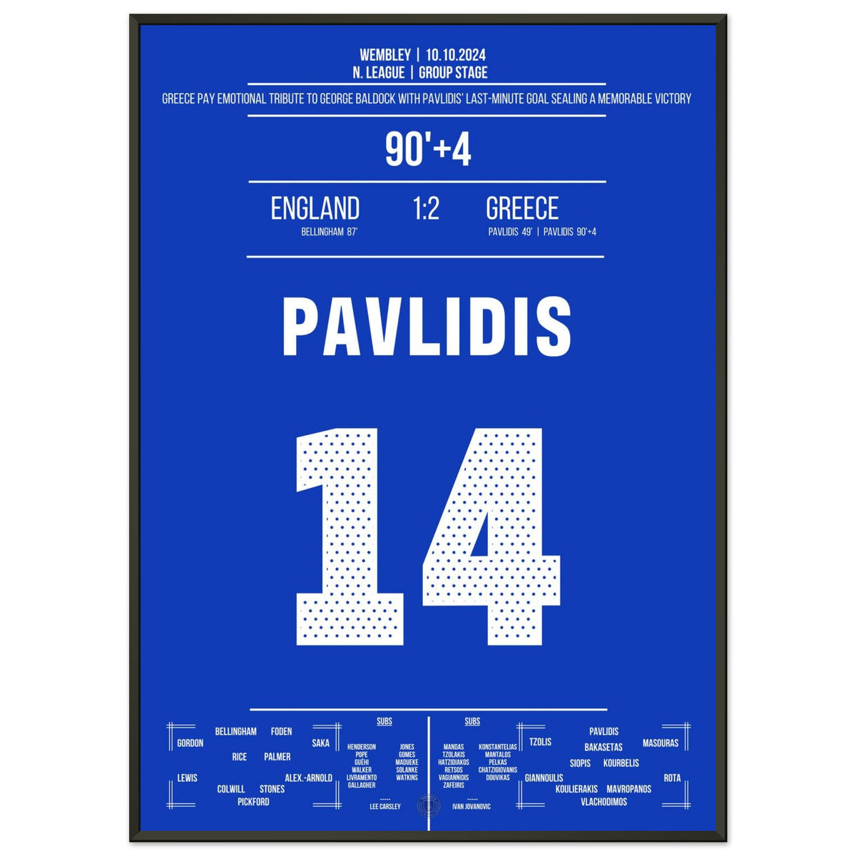 Pavlidis schießt Griechenland in Nachspielzeit zu historischen und emotionalen Sieg in Wembley