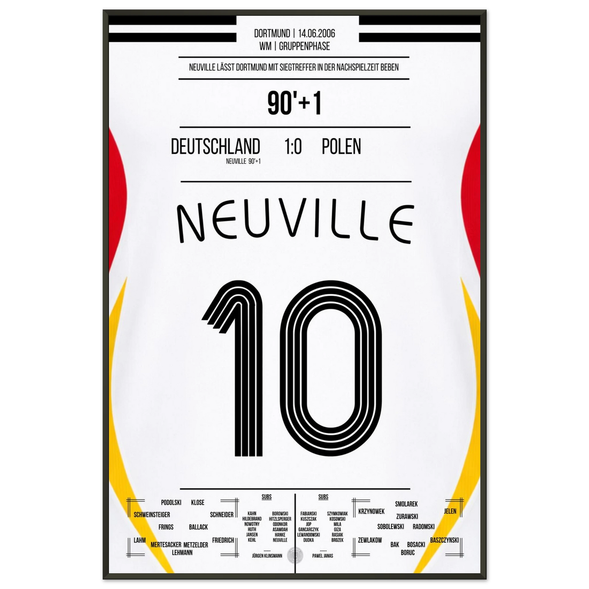 Neuvilles Last-Minute-Erlösung gegen Polen bei der WM 2006