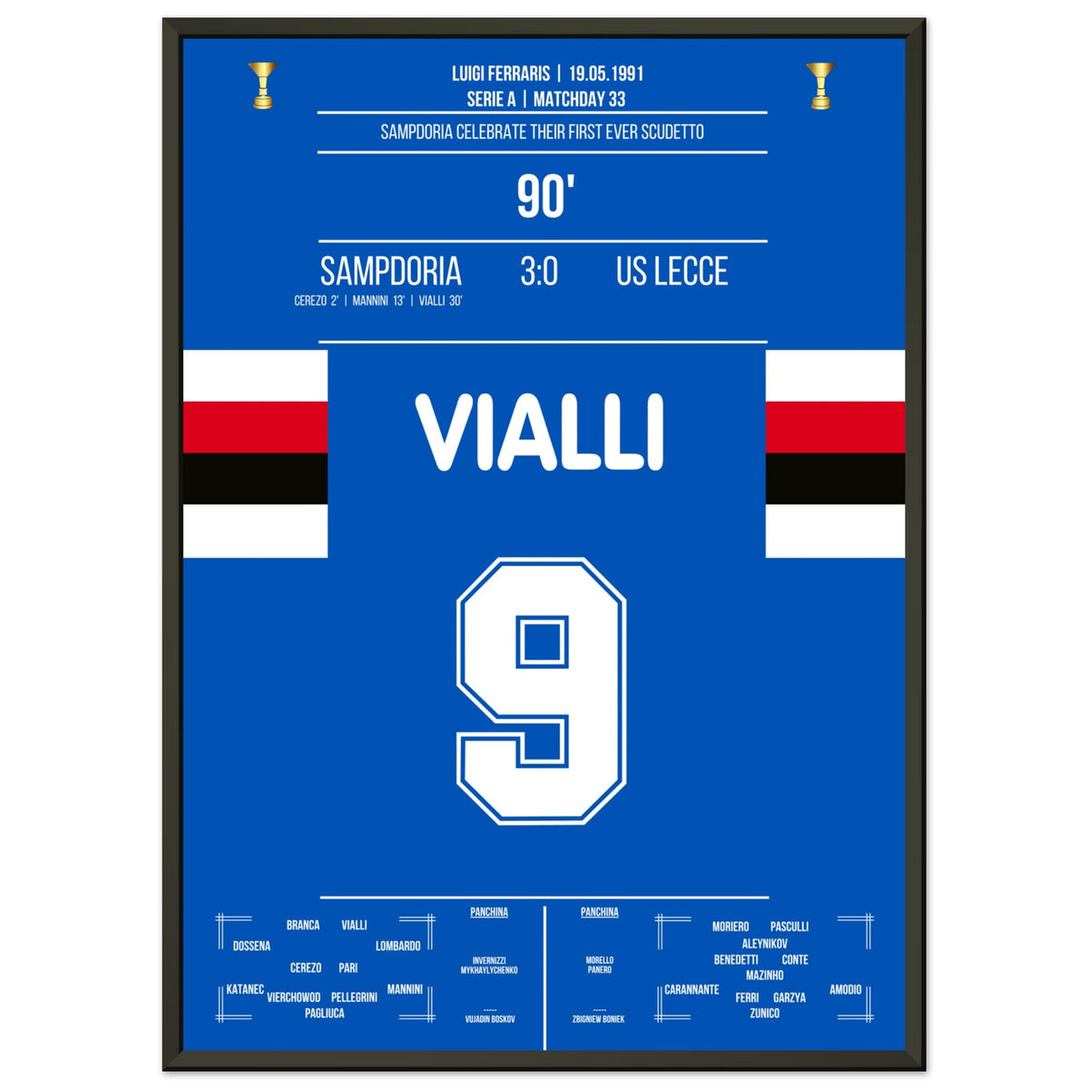 Sampdoria's Gewinn des Scudetto 1991