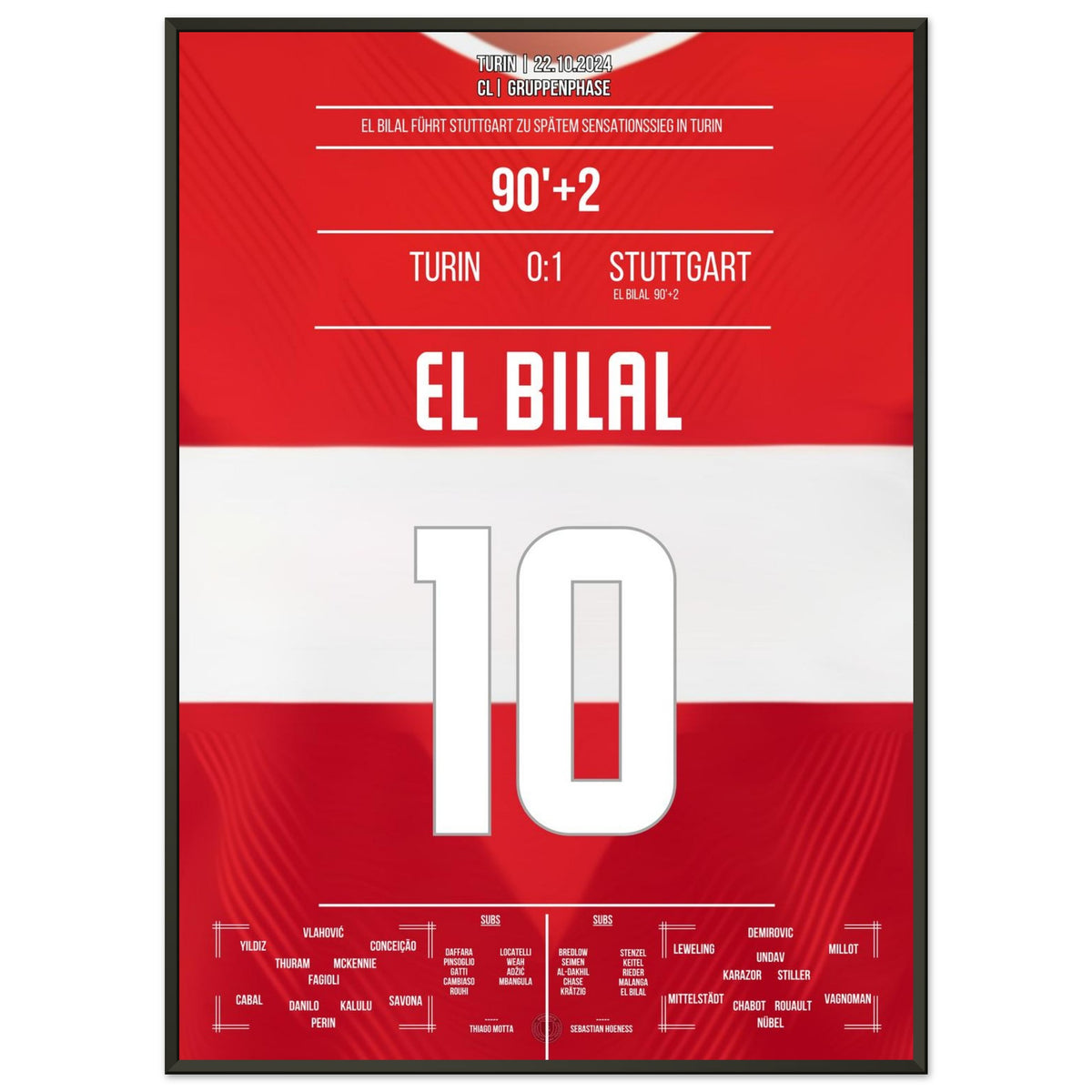 El Bilal schießt Stuttgart zum späten Sieg in Turin