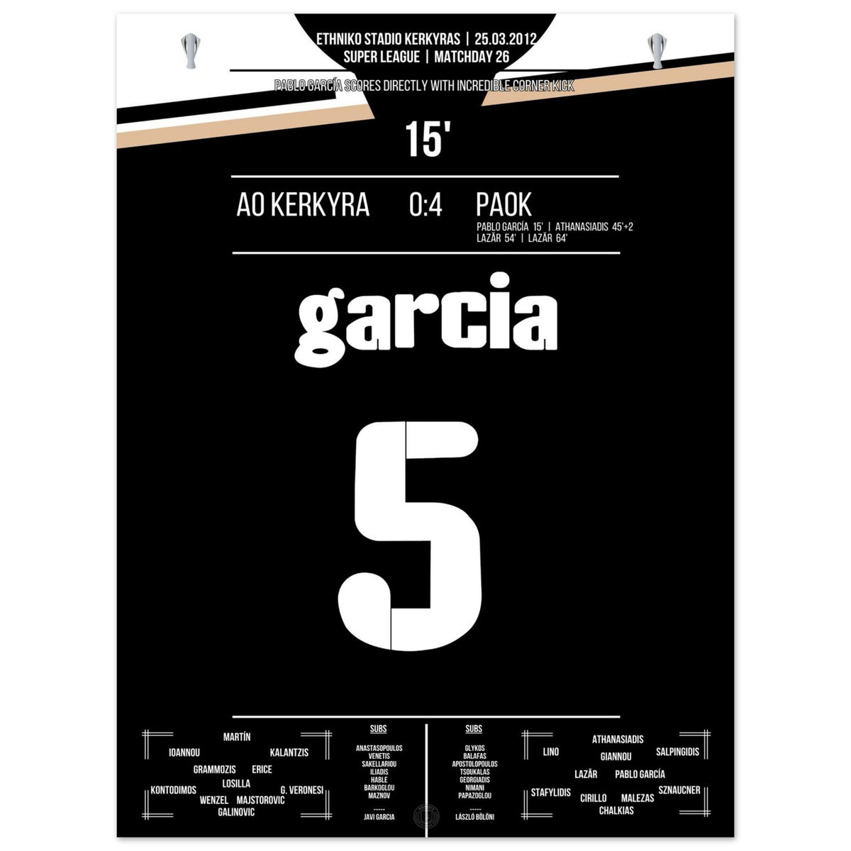 Garcia's Geniestreich von der Eckfahne
