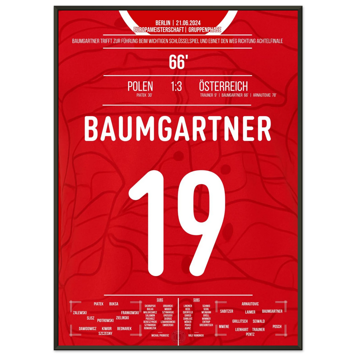 Baumgartner trifft und ebnet den Weg Richtung EM-Achtelfinale 2024