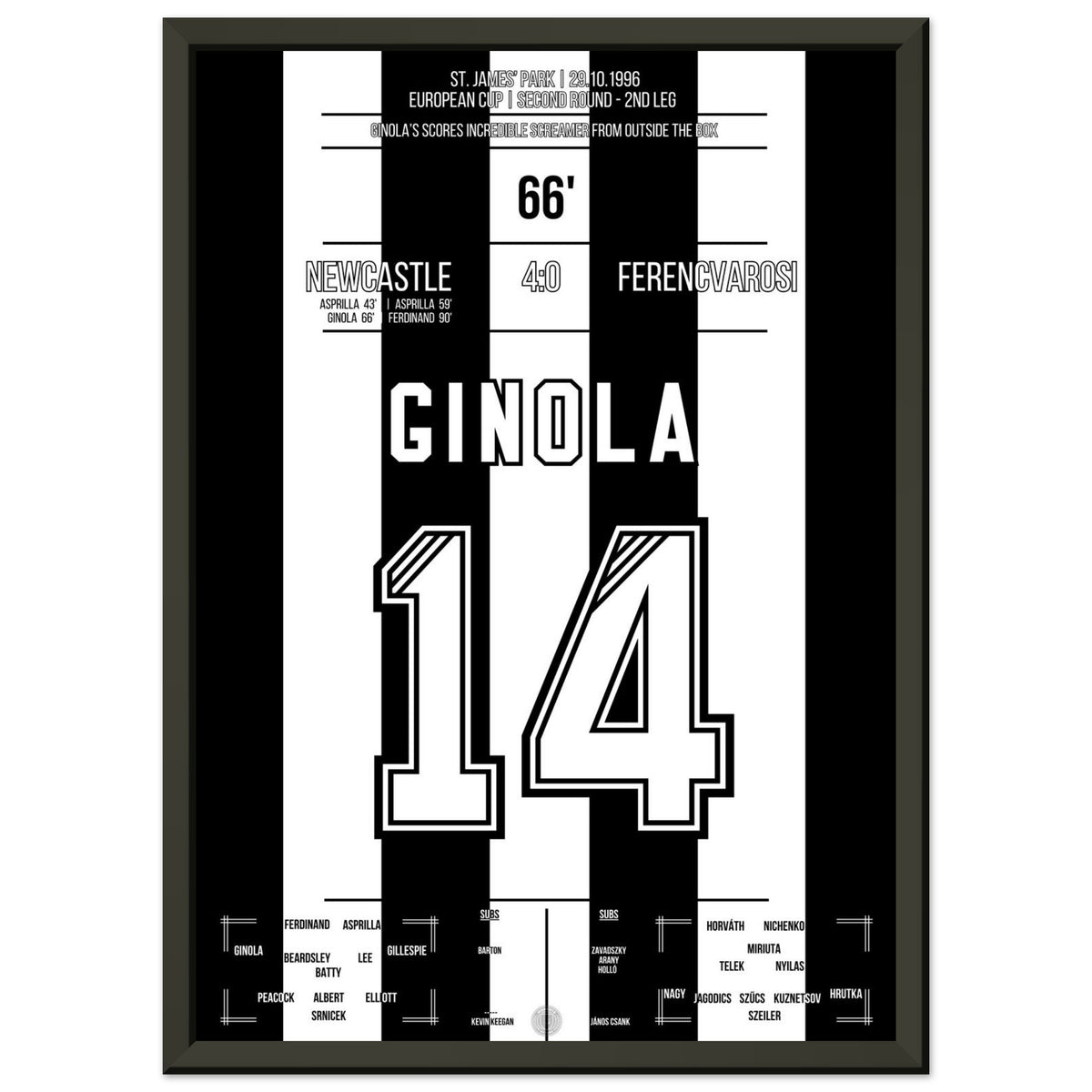Ginola's Traumtor gegen Ferencvaros 1996