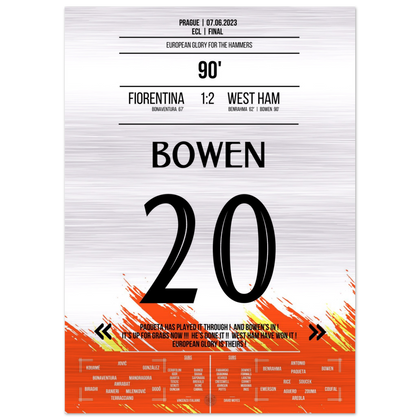 Bowen's Last-Minute Siegtreffer zum Europapokal Triumph für die "Hammers" – Metal Edition