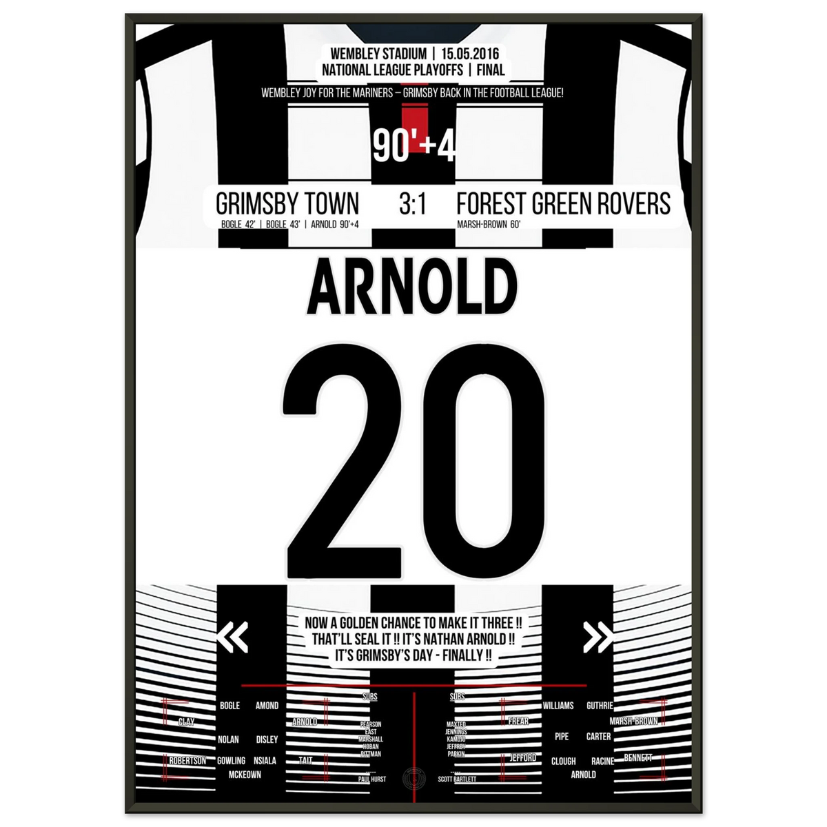 Arnold trifft und Grimsby kehrt zurück in die EFL