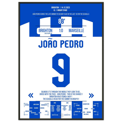 João Pedro's Siegtreffer führt Brighton in die Runde der letzten 16