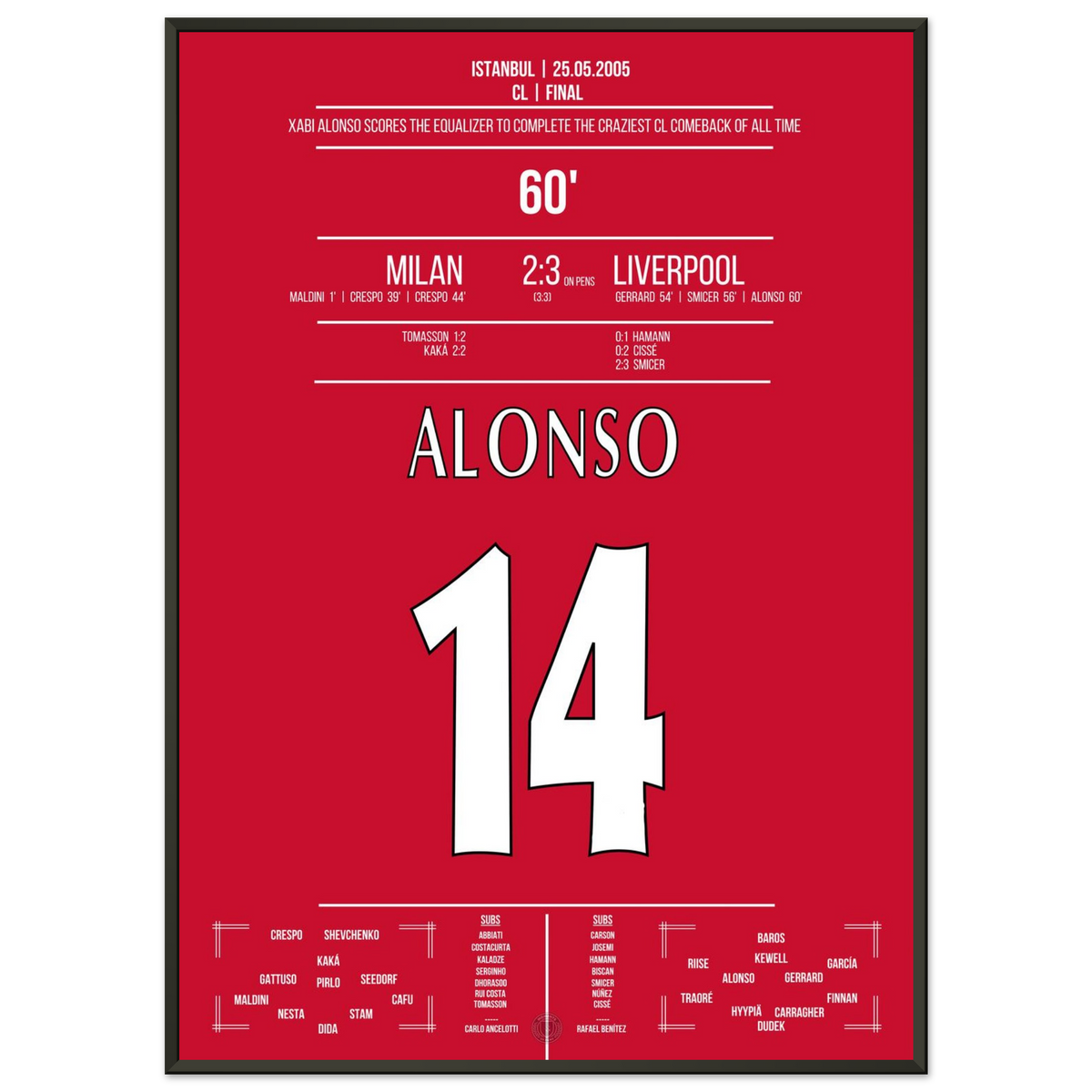 Xabi Alonso Ausgleich macht das Final-Comeback komplett !