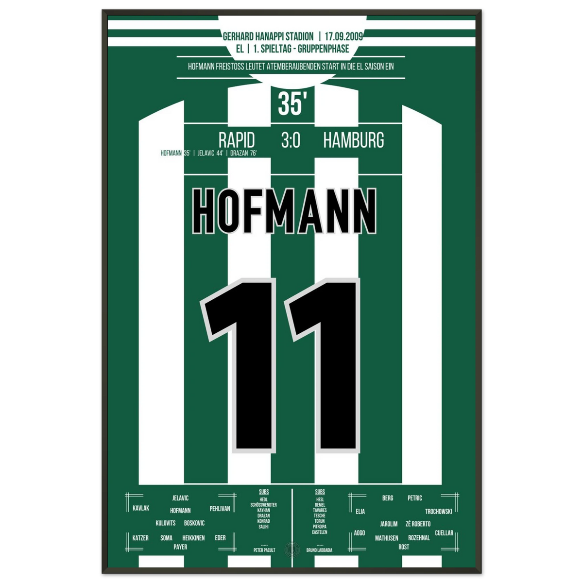 Rapid's fulminanter Start in die Europapokal-Saison 2009