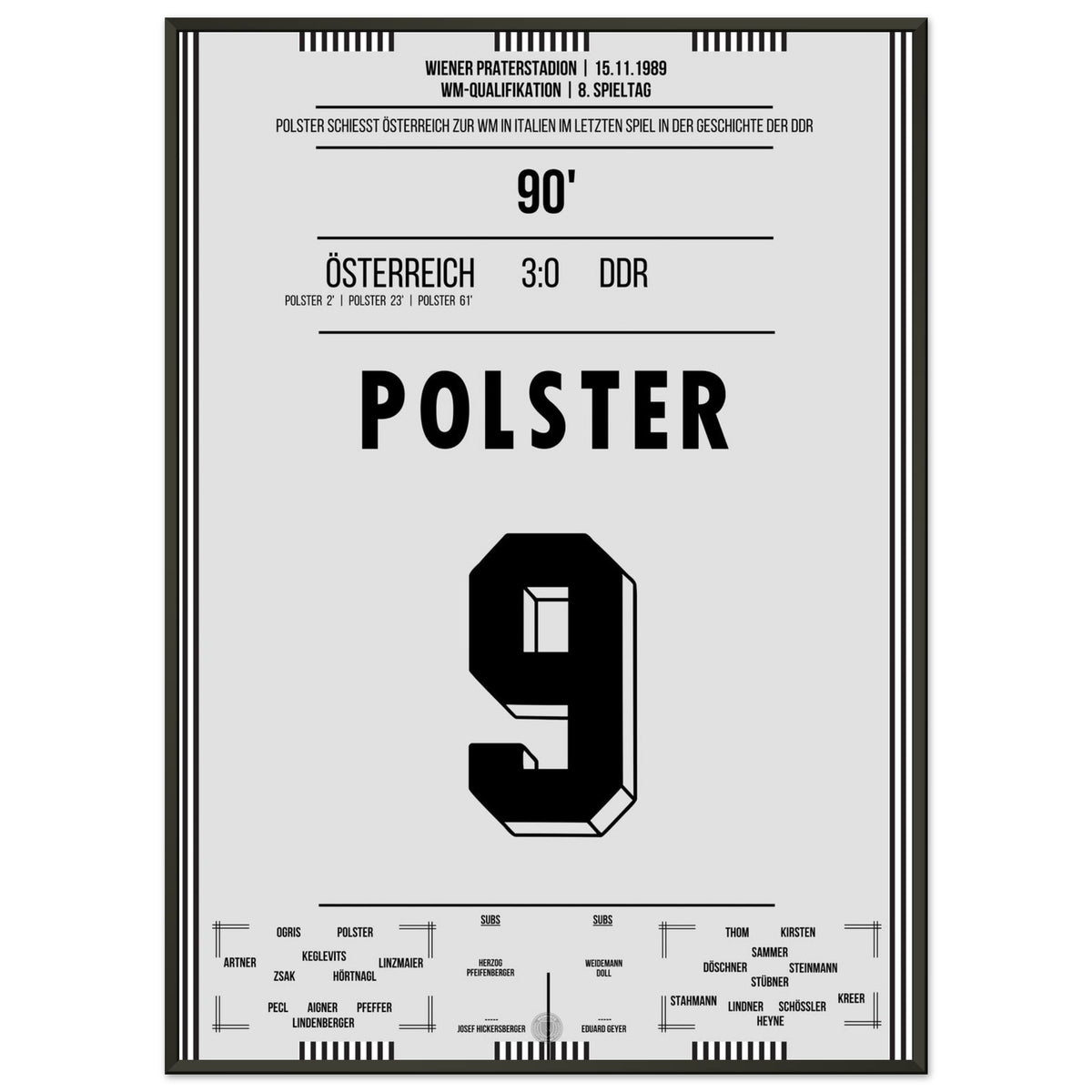 Polster schießt Österreich mit Hattrick zur WM 1990 nach Italien