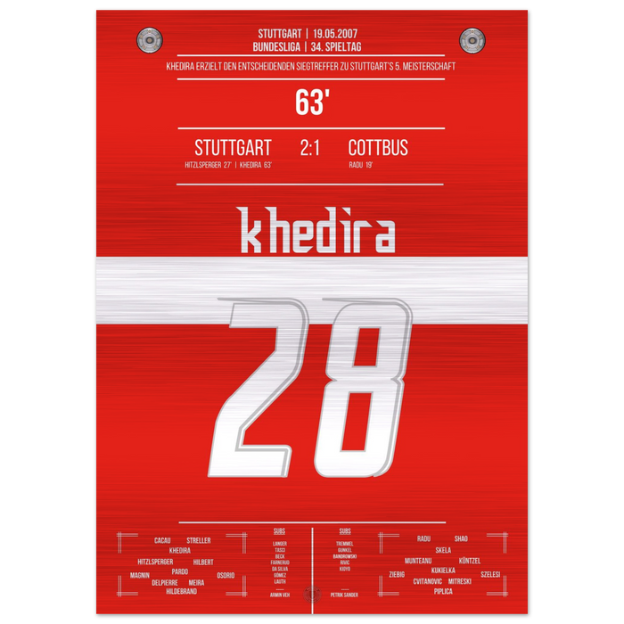 Khedira köpft Stuttgart zur Meisterschaft 2007 – Metal Edition