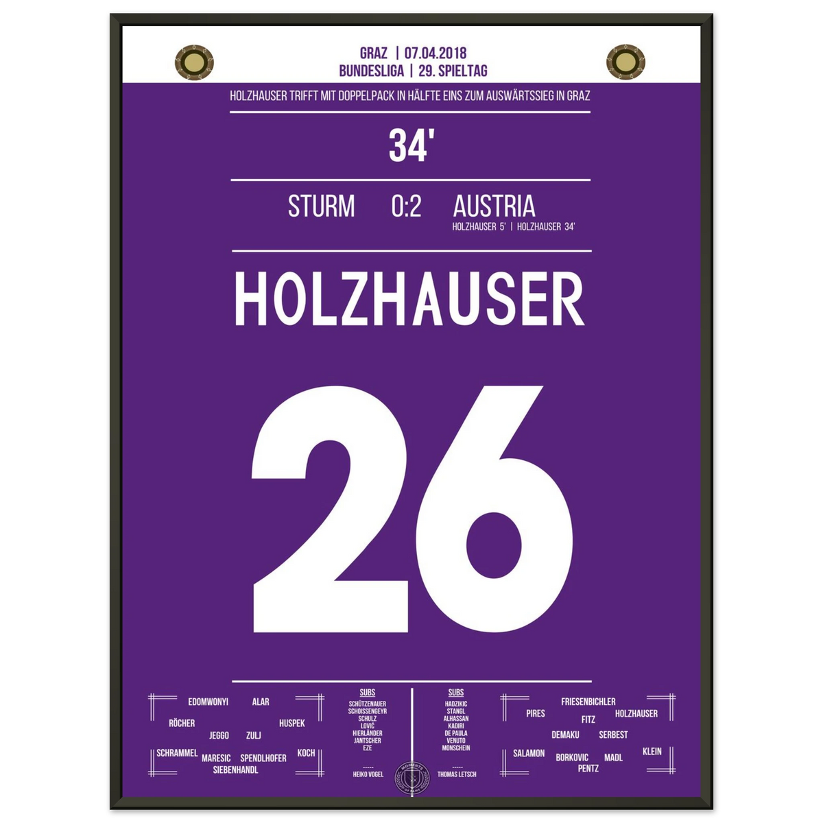 Holzhauser Doppelpack in Graz 2018
