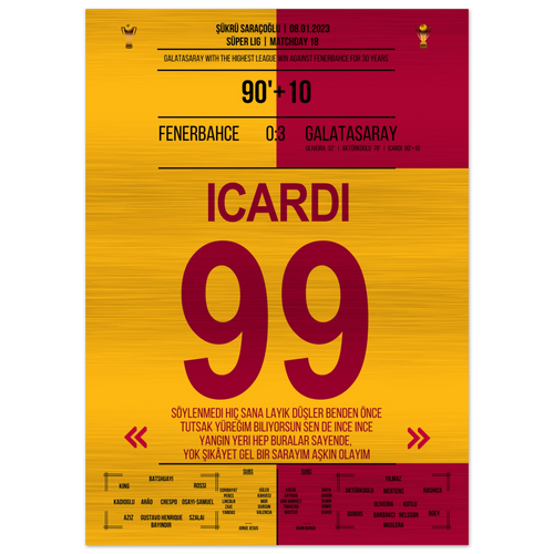 Galatasaray demontiert Fenerbahce im eigenen Stadion – Metal Edition