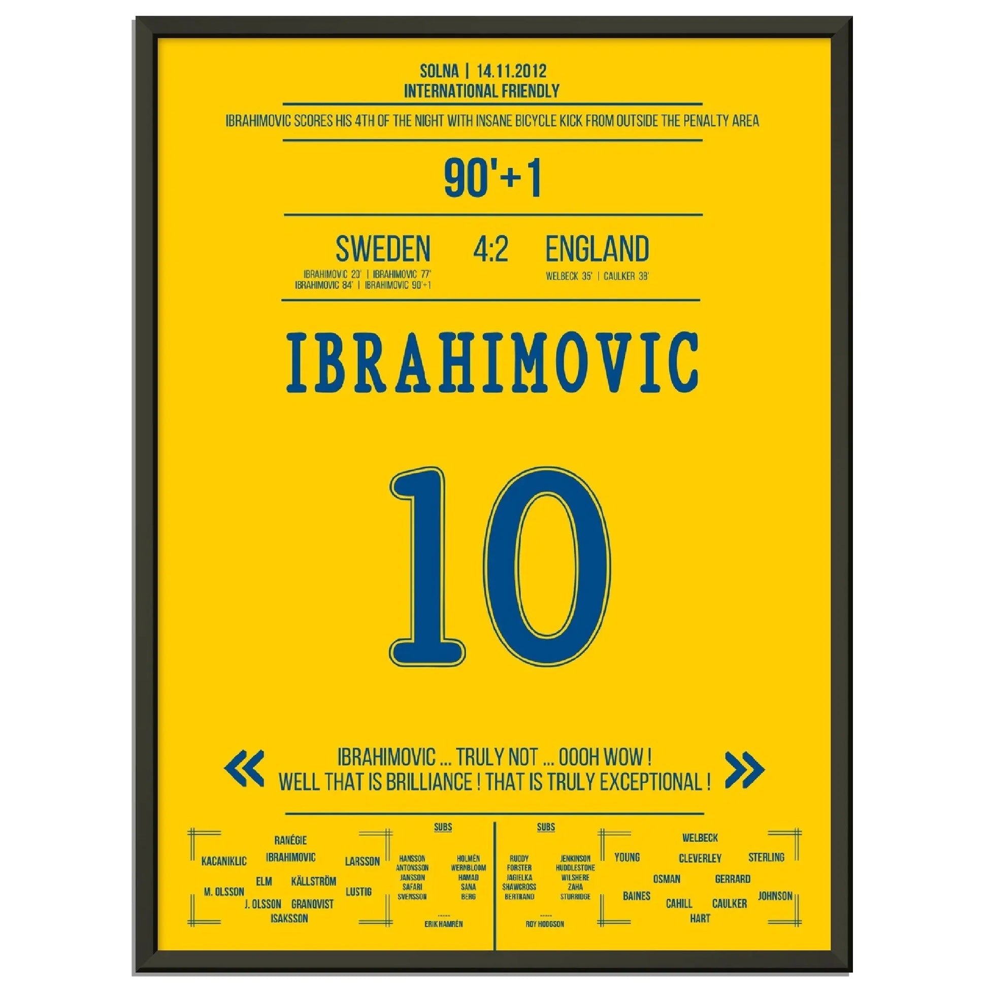 Die Zlatan Show gegen England in 2012 