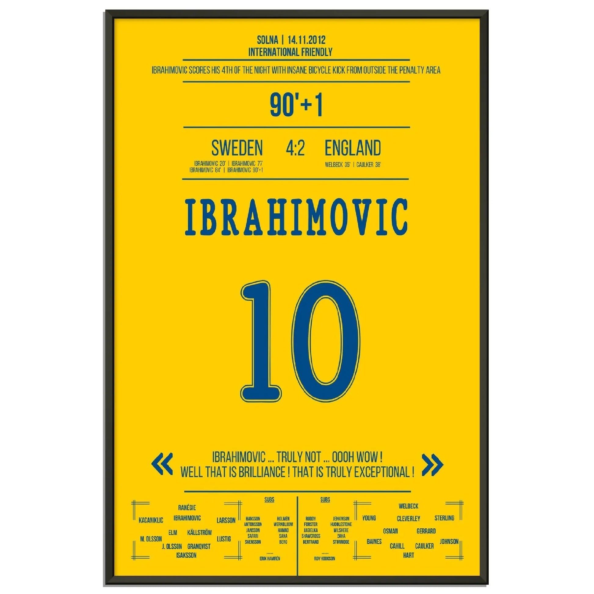 Die Zlatan Show gegen England in 2012 