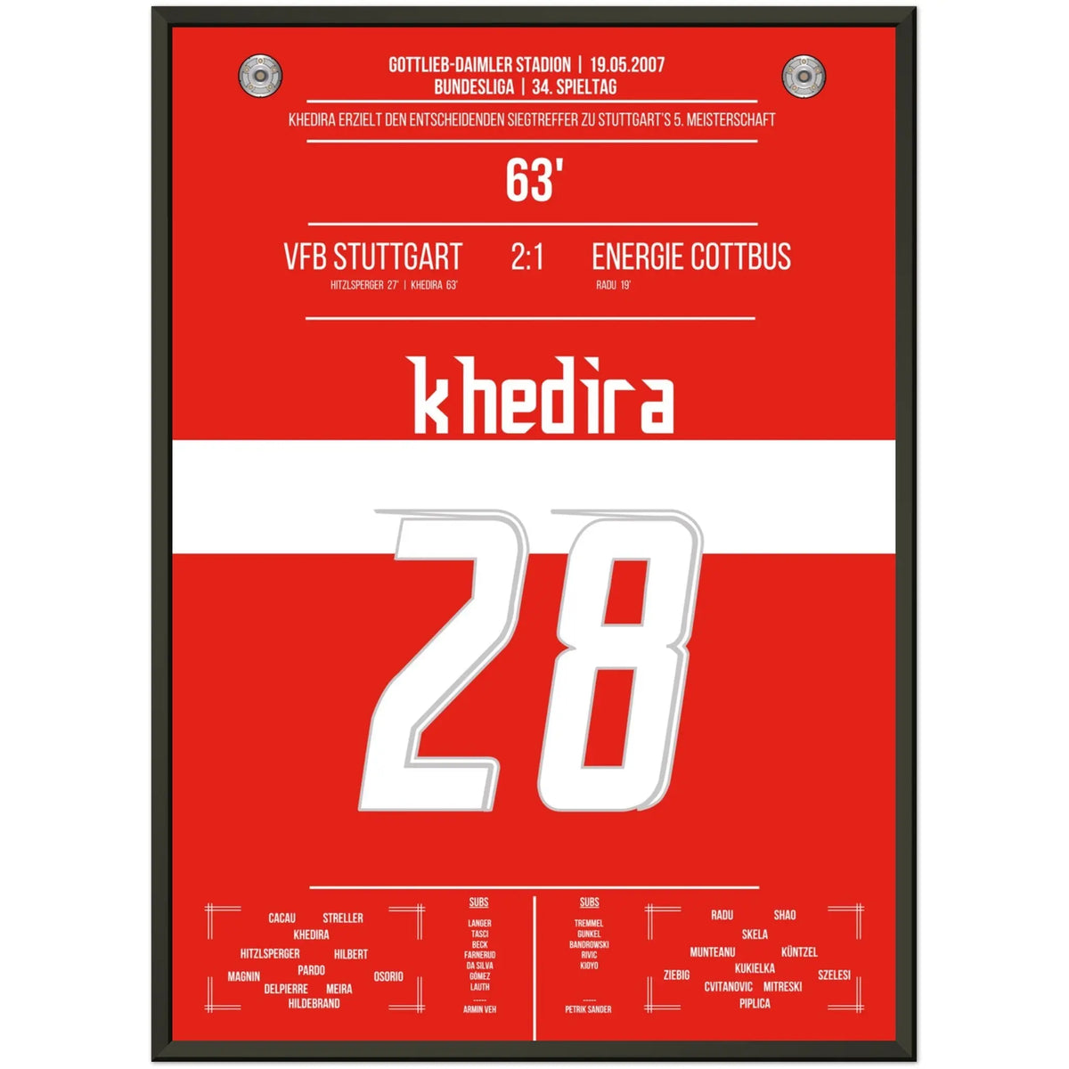 Khedira köpft Stuttgart zur Meisterschaft 2007