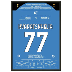 Kvaratskhelia mit phänomenalen Solo-Tor gegen Atalanta im Rennen um den Scudetto 2023 