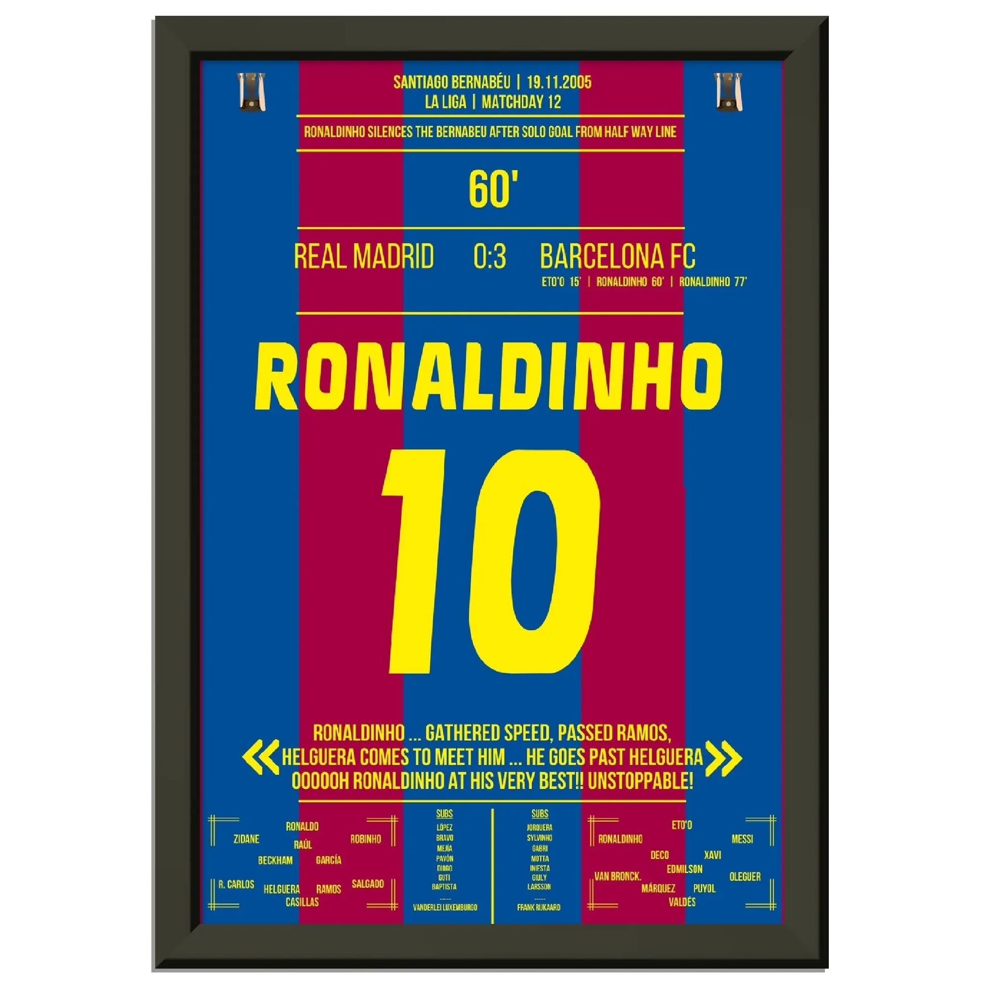 Ronaldinho's Solo Tor im Bernabeu in 2005 