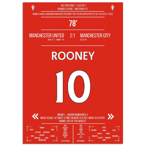 Rooneys Fallrückzieher im Manchester Derby 2011 